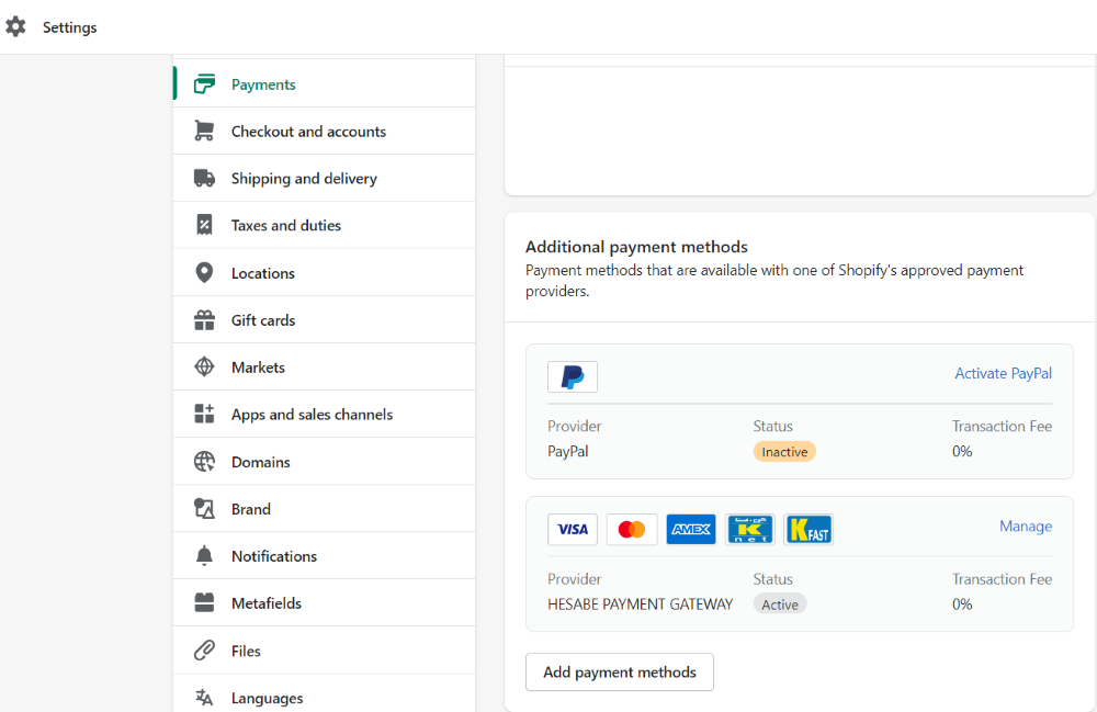 Hesabe Listed as Active